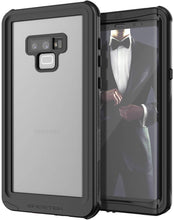 Cargar imagen en el visor de la galería, Galaxy Note 9, Ghostek Nautical Waterproof Case Full Body TPU Cover [Shockproof] | Black (Color in image: Black)
