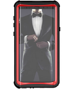 Galaxy Note 9, Ghostek Nautical Waterproof Case Full Body TPU Cover [Shockproof] | Red 