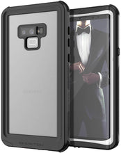 Cargar imagen en el visor de la galería, Galaxy Note 9, Ghostek Nautical Waterproof Case Full Body TPU Cover [Shockproof] | White (Color in image: Black)
