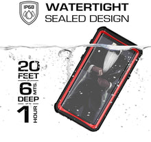 Cargar imagen en el visor de la galería, Galaxy Note 9, Ghostek Nautical Waterproof Case Full Body TPU Cover [Shockproof] | Black 
