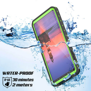Galaxy Note 9 Waterproof Case PunkCase StudStar Light Green Thin 6.6ft Underwater ShockProof (Color in image: white)