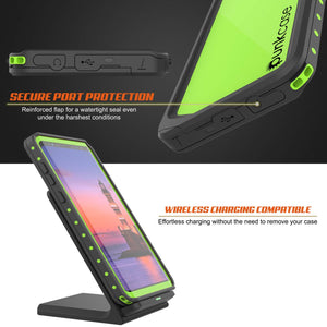 Galaxy Note 9 Waterproof Case PunkCase StudStar Light Green Thin 6.6ft Underwater ShockProof (Color in image: pink)