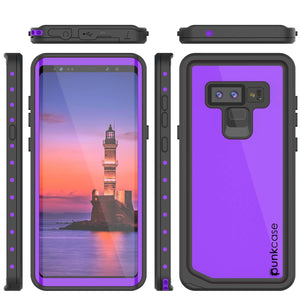 Galaxy Note 9 Waterproof Case PunkCase StudStar Purple Thin 6.6ft Underwater Shock/Snow Proof (Color in image: light blue)