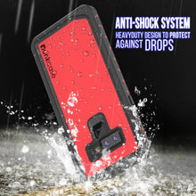 Cargar imagen en el visor de la galería, Galaxy Note 9 Waterproof Case PunkCase StudStar Red Thin 6.6ft Underwater Shock/Snow Proof (Color in image: teal)
