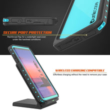 Cargar imagen en el visor de la galería, Galaxy Note 9 Waterproof Case PunkCase StudStar Teal Thin 6.6ft Underwater Shock/Snow Proof (Color in image: pink)
