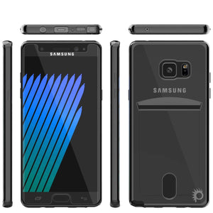 Funda Galaxy Note FE, Serie PUNKCASE® LUCID Black | Ranura para tarjeta | Protector de pantalla SHIELD | Ajuste ultra.