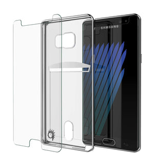 Funda Galaxy Note FE, PUNKCASE® LUCID Silver Series | Ranura para tarjetas | Protector de pantalla SHIELD | Ajuste ultra.