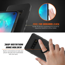 Cargar imagen en el visor de la galería, Galaxy S10 Case, Punkcase Magnetix Protective TPU Cover W/ Kickstand, Sceen Protector[Black] (Color in image: red)
