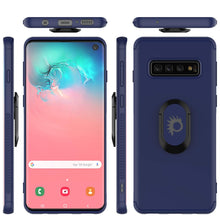 Cargar imagen en el visor de la galería, Galaxy S10 Case, Punkcase Magnetix Protective TPU Cover W/ Kickstand, Sceen Protector[Blue] 
