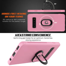 Cargar imagen en el visor de la galería, Galaxy S10 Case, Punkcase Magnetix Protective TPU Cover W/ Kickstand, Sceen Protector[Pink] (Color in image: black)
