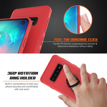 Cargar imagen en el visor de la galería, Galaxy S10 Case, Punkcase Magnetix Protective TPU Cover W/ Kickstand, Sceen Protector[Red] (Color in image: blue)
