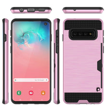 Cargar imagen en el visor de la galería, Galaxy S10 Case, PUNKcase [SLOT Series] [Slim Fit] Dual-Layer Armor Cover w/Integrated Anti-Shock System, Credit Card Slot [Pink] (Color in image: Navy)

