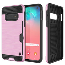 Cargar imagen en el visor de la galería, Galaxy S10e Case, PUNKcase [SLOT Series] [Slim Fit] Dual-Layer Armor Cover w/Integrated Anti-Shock System, Credit Card Slot [Pink] (Color in image: Pink)
