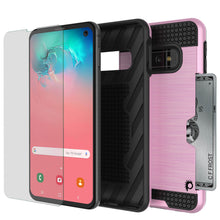 Cargar imagen en el visor de la galería, Galaxy S10e Case, PUNKcase [SLOT Series] [Slim Fit] Dual-Layer Armor Cover w/Integrated Anti-Shock System, Credit Card Slot [Pink] (Color in image: Black)
