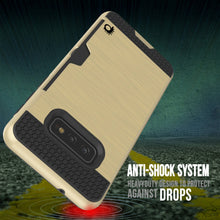 Cargar imagen en el visor de la galería, Galaxy S10e Case, PUNKcase [SLOT Series] [Slim Fit] Dual-Layer Armor Cover w/Integrated Anti-Shock System, Credit Card Slot [Gold] (Color in image: Grey)
