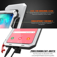 Cargar imagen en el visor de la galería, Galaxy S10e Metal Case, Heavy Duty Military Grade Rugged Armor Cover [White] (Color in image: Silver)
