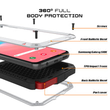 Cargar imagen en el visor de la galería, Galaxy S10e Metal Case, Heavy Duty Military Grade Rugged Armor Cover [White] (Color in image: Gold)
