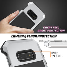 Cargar imagen en el visor de la galería, Galaxy S10e Metal Case, Heavy Duty Military Grade Rugged Armor Cover [White] (Color in image: Black)
