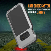 Cargar imagen en el visor de la galería, Galaxy S10e Metal Case, Heavy Duty Military Grade Rugged Armor Cover [Silver] (Color in image: Neon)
