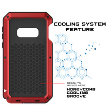 Cargar imagen en el visor de la galería, Galaxy S10e Metal Case, Heavy Duty Military Grade Rugged Armor Cover [Red] (Color in image: Gold)
