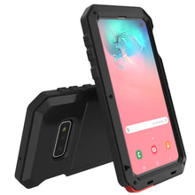 Cargar imagen en el visor de la galería, Galaxy S10e Metal Case, Heavy Duty Military Grade Rugged Armor Cover [Black] 
