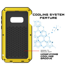 Cargar imagen en el visor de la galería, Galaxy S10+ Plus Metal Case, Heavy Duty Military Grade Rugged Armor Cover [Neon] (Color in image: Red)
