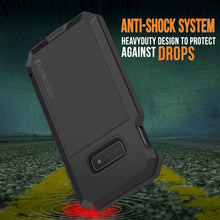 Cargar imagen en el visor de la galería, Galaxy S10e Metal Case, Heavy Duty Military Grade Rugged Armor Cover [Black] (Color in image: Neon)
