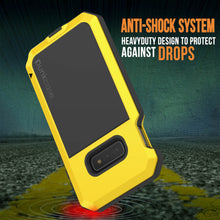 Cargar imagen en el visor de la galería, Galaxy S10+ Plus Metal Case, Heavy Duty Military Grade Rugged Armor Cover [Neon] (Color in image: Gold)
