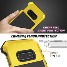 Cargar imagen en el visor de la galería, Galaxy S10+ Plus Metal Case, Heavy Duty Military Grade Rugged Armor Cover [Neon] (Color in image: Black)

