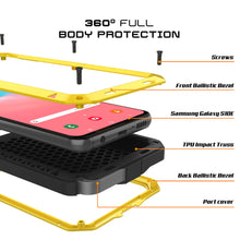 Cargar imagen en el visor de la galería, Galaxy S10+ Plus Metal Case, Heavy Duty Military Grade Rugged Armor Cover [Neon] (Color in image: White)

