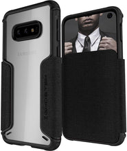 Cargar imagen en el visor de la galería, Galaxy S10e Wallet Case | Exec 3 Series [Black] (Color in image: Black)
