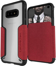 Cargar imagen en el visor de la galería, Galaxy S10e Wallet Case | Exec 3 Series [Red] (Color in image: Red)
