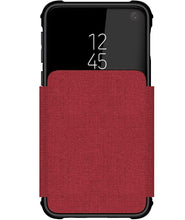 Cargar imagen en el visor de la galería, Galaxy S10e Wallet Case | Exec 3 Series [Red] (Color in image: Black)

