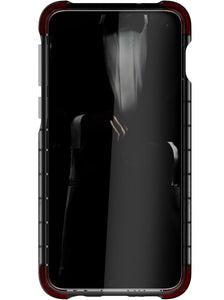 Galaxy S10e Clear-Back Protective Case | Covert 3 Series [Black] (Color in image: Clear)