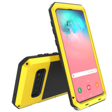 Load image into Gallery viewer, Galaxy S10 Metal Case, Heavy Duty Military Grade Rugged Armor Cover [Neon] 
