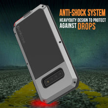 Load image into Gallery viewer, Galaxy S10 Metal Case, Heavy Duty Military Grade Rugged Armor Cover [Silver] (Color in image: Neon)
