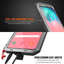 Load image into Gallery viewer, Galaxy S10 Metal Case, Heavy Duty Military Grade Rugged Armor Cover [Silver] (Color in image: Black)
