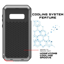 Load image into Gallery viewer, Galaxy S10 Metal Case, Heavy Duty Military Grade Rugged Armor Cover [Silver] (Color in image: Red)
