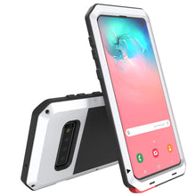 Load image into Gallery viewer, Galaxy S10 Metal Case, Heavy Duty Military Grade Rugged Armor Cover [White] 
