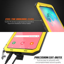 Load image into Gallery viewer, Galaxy S10 Metal Case, Heavy Duty Military Grade Rugged Armor Cover [Neon] (Color in image: Black)
