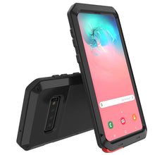 Load image into Gallery viewer, Galaxy S10 Metal Case, Heavy Duty Military Grade Rugged Armor Cover [Black] 
