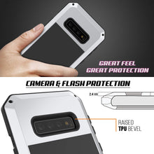 Load image into Gallery viewer, Galaxy S10 Metal Case, Heavy Duty Military Grade Rugged Armor Cover [White] (Color in image: Gold)
