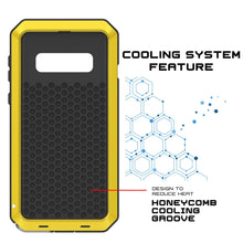Load image into Gallery viewer, Galaxy S10 Metal Case, Heavy Duty Military Grade Rugged Armor Cover [Neon] (Color in image: Red)
