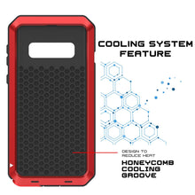 Load image into Gallery viewer, Galaxy S10 Metal Case, Heavy Duty Military Grade Rugged Armor Cover [Red] (Color in image: Neon)
