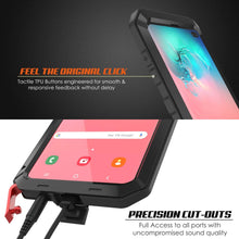 Cargar imagen en el visor de la galería, Galaxy S10+ Plus Metal Case, Heavy Duty Military Grade Rugged Armor Cover [Black] (Color in image: Gold)
