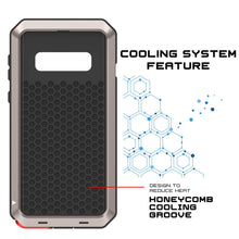 Cargar imagen en el visor de la galería, Galaxy S10+ Plus Metal Case, Heavy Duty Military Grade Rugged Armor Cover [Gold] (Color in image: Red)

