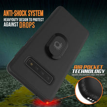 Cargar imagen en el visor de la galería, Galaxy S10+ Plus, Punkcase Magnetix Protective TPU Cover W/ Kickstand, Sceen Protector[Black] 
