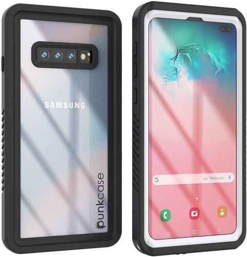 Galaxy S10e Water/Shock/Snow/dirt proof Punkcase Slim Case [White] (Color in image: White)