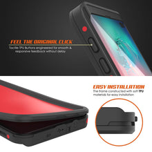 Cargar imagen en el visor de la galería, Galaxy S10+ Plus Waterproof Case PunkCase StudStar Red Thin 6.6ft Underwater IP68 Shock/Snow Proof (Color in image: light blue)

