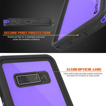 Cargar imagen en el visor de la galería, Galaxy S10+ Plus Waterproof Case PunkCase StudStar Purple Thin 6.6ft Underwater IP68 Shock/Snow Proof (Color in image: pink)
